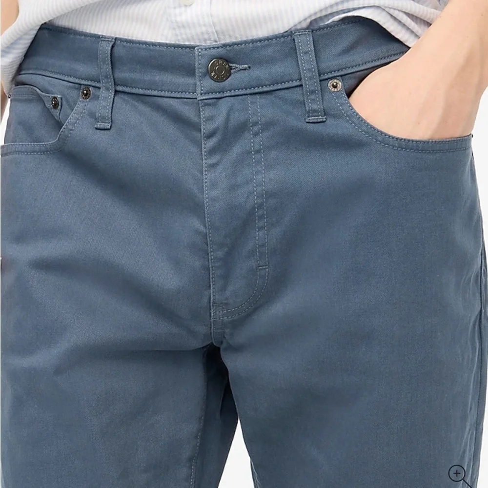 J crew opal blue Slim-fit garment-dyed five-pocket pant